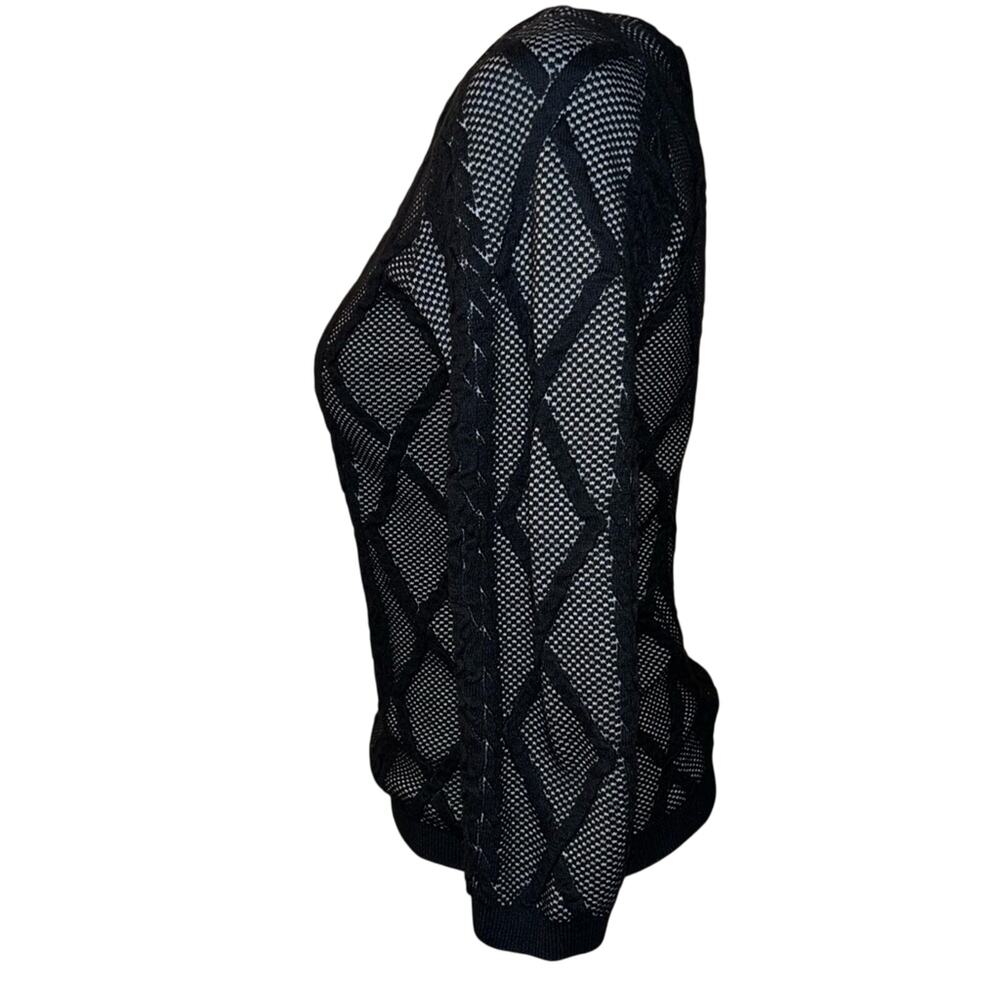 Worthington, 3/4 sleeve, black and gray, fall, size small regular, sweater - Picture 4 of 12